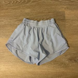 Lululemon Hotty Hot Shorts, Pastel Blue